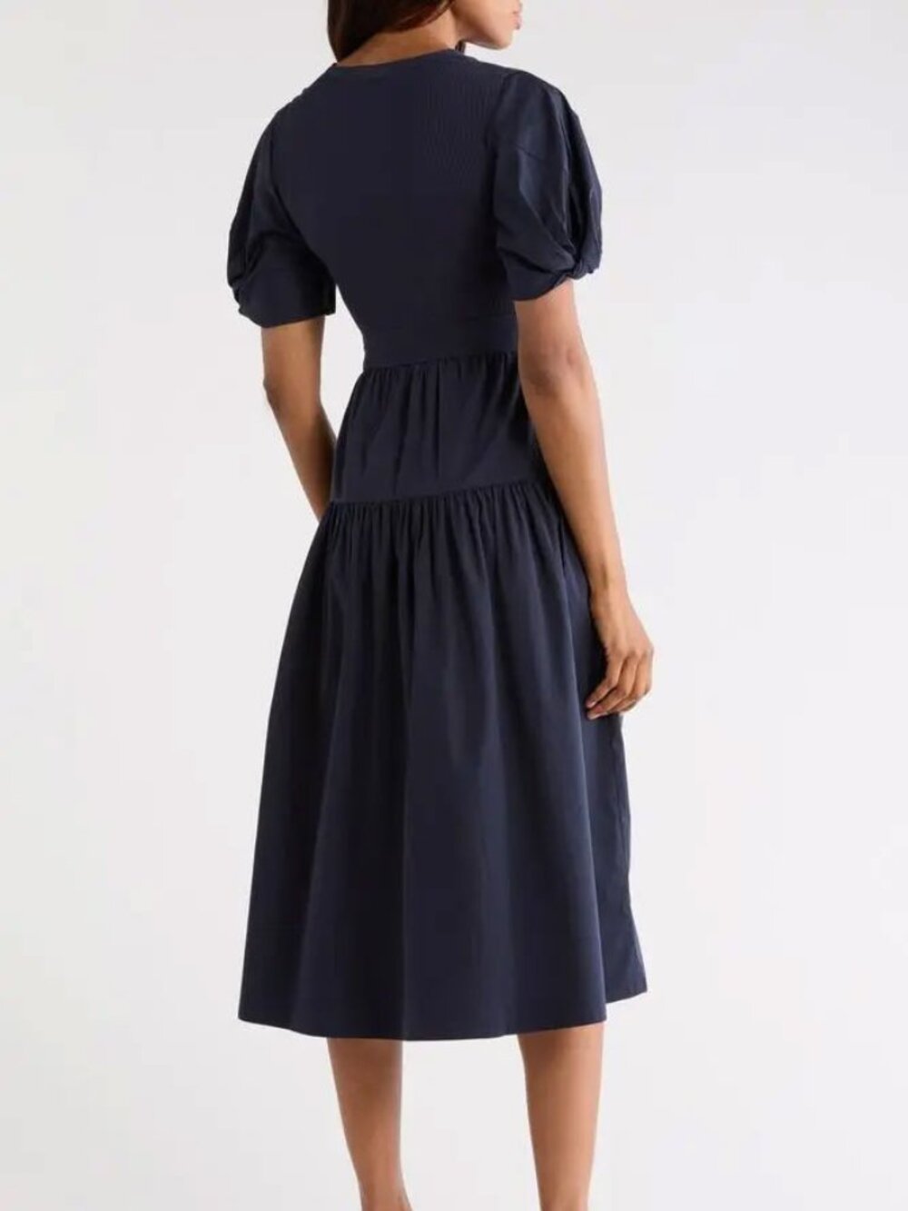 Derek Lam 10 Crosby Natalia Mixed Media Dress - Picture 2 of 2